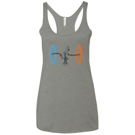T-Shirts Venetian Grey / X-Small Self Service Women's Triblend Racerback Tank