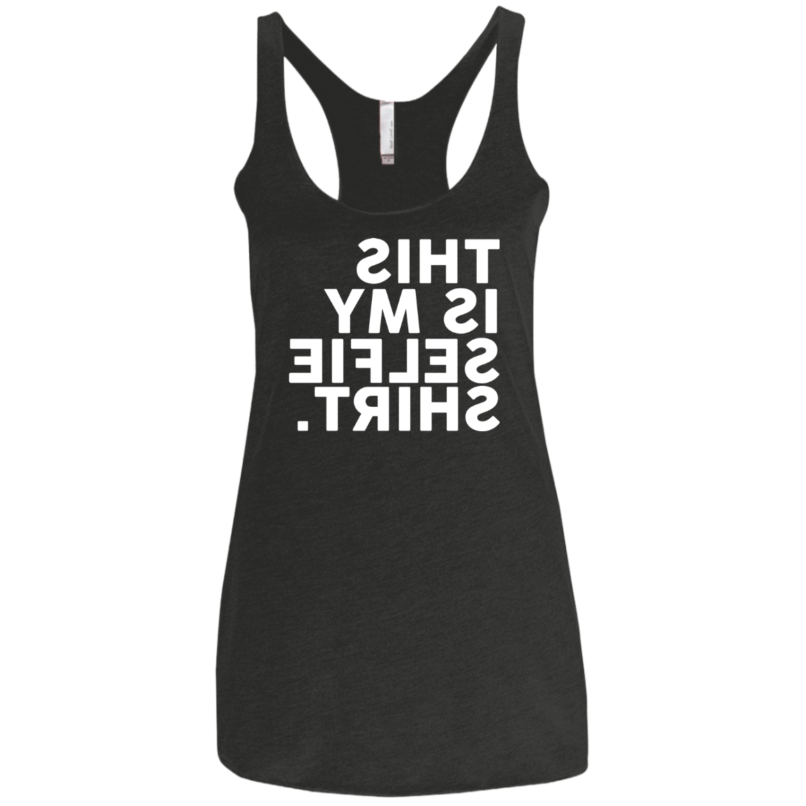 Selfie Shirt Women's Triblend Racerback Tank