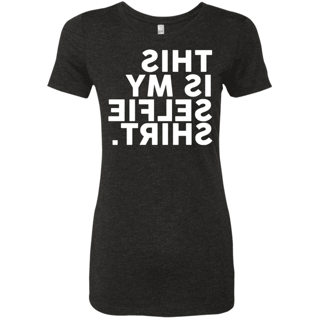 T-Shirts Vintage Black / S Selfie Shirt Women's Triblend T-Shirt