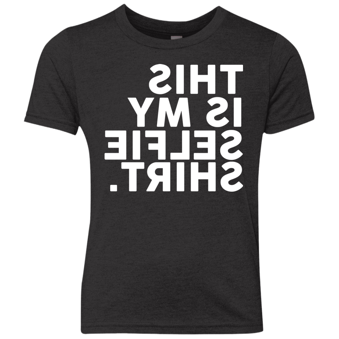 Selfie Shirt Youth Triblend T-Shirt