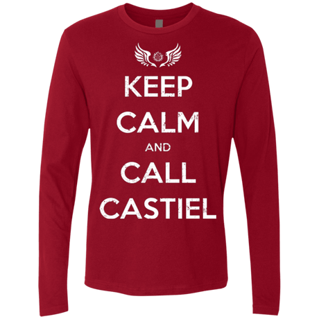 T-Shirts Cardinal / Small Send Me An Angel Men's Premium Long Sleeve