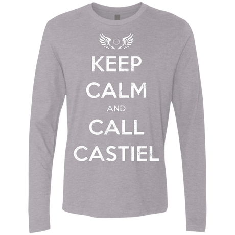 T-Shirts Heather Grey / Small Send Me An Angel Men's Premium Long Sleeve