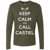 T-Shirts Military Green / Small Send Me An Angel Men's Premium Long Sleeve