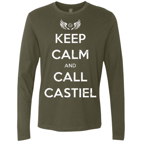 T-Shirts Military Green / Small Send Me An Angel Men's Premium Long Sleeve