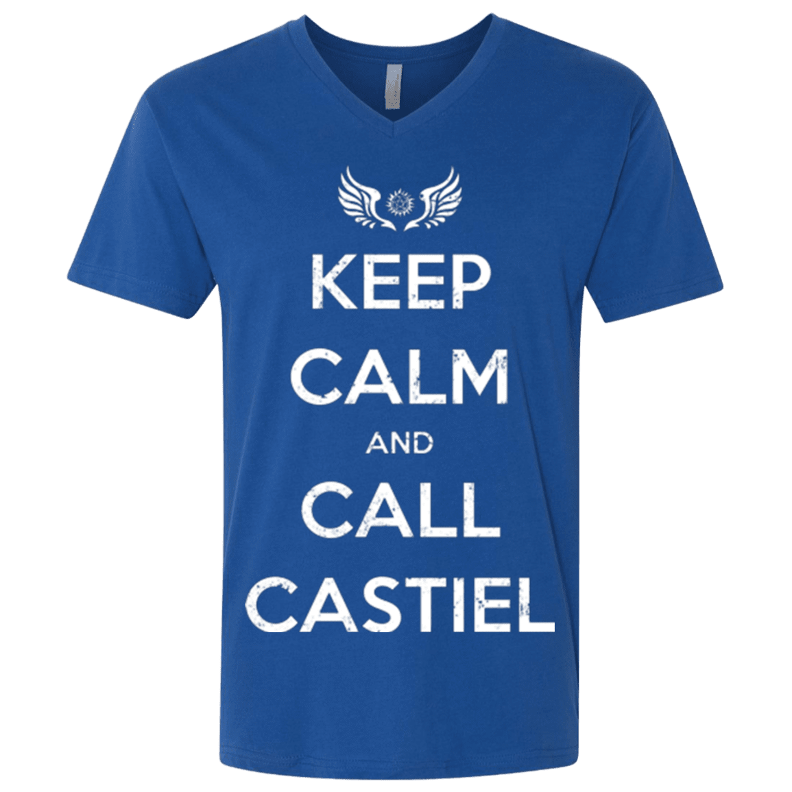 T-Shirts Royal / X-Small Send Me An Angel Men's Premium V-Neck