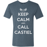 T-Shirts Indigo / Small Send Me An Angel Men's Triblend T-Shirt