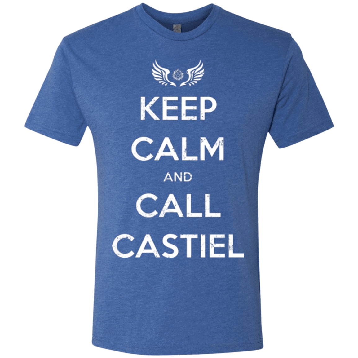 T-Shirts Vintage Royal / Small Send Me An Angel Men's Triblend T-Shirt