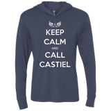 T-Shirts Vintage Navy / X-Small Send Me An Angel Triblend Long Sleeve Hoodie Tee