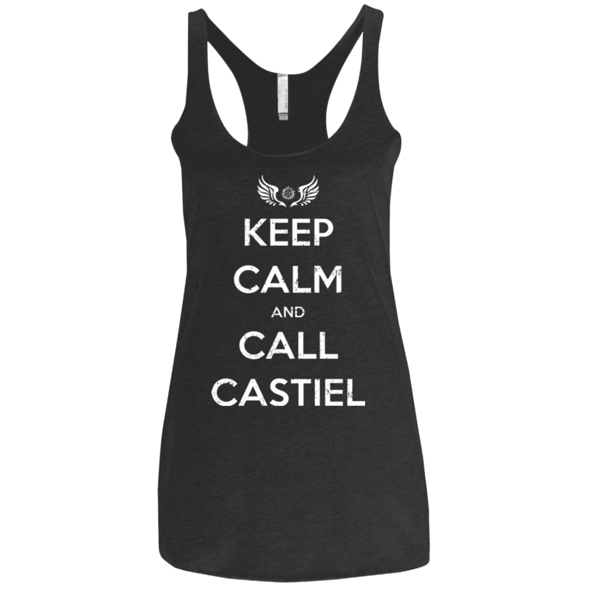 T-Shirts Vintage Black / X-Small Send Me An Angel Women's Triblend Racerback Tank