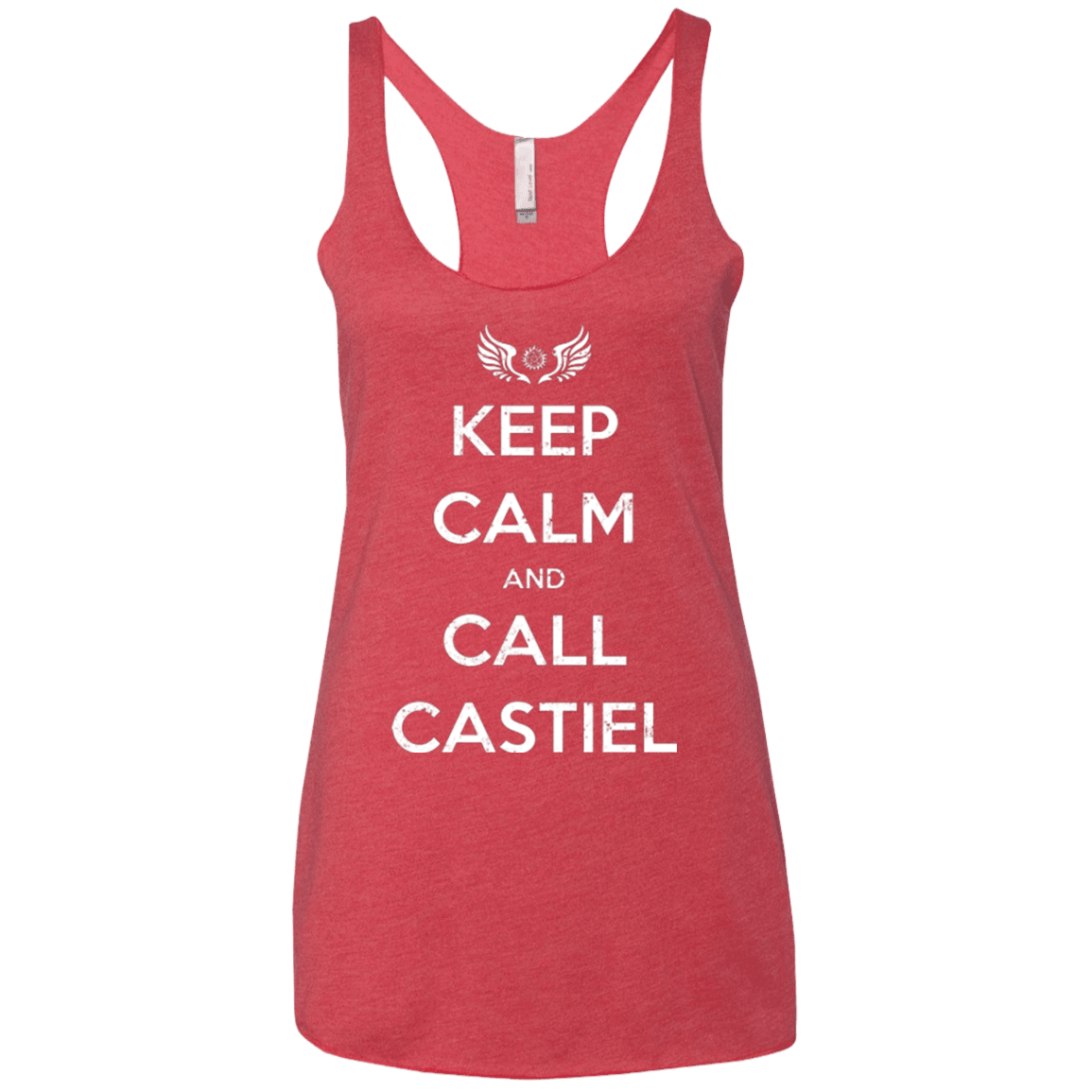 T-Shirts Vintage Red / X-Small Send Me An Angel Women's Triblend Racerback Tank