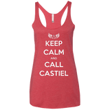 T-Shirts Vintage Red / X-Small Send Me An Angel Women's Triblend Racerback Tank