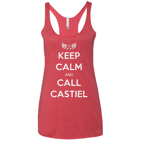 T-Shirts Vintage Red / X-Small Send Me An Angel Women's Triblend Racerback Tank