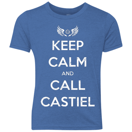 T-Shirts Vintage Royal / YXS Send Me An Angel Youth Triblend T-Shirt