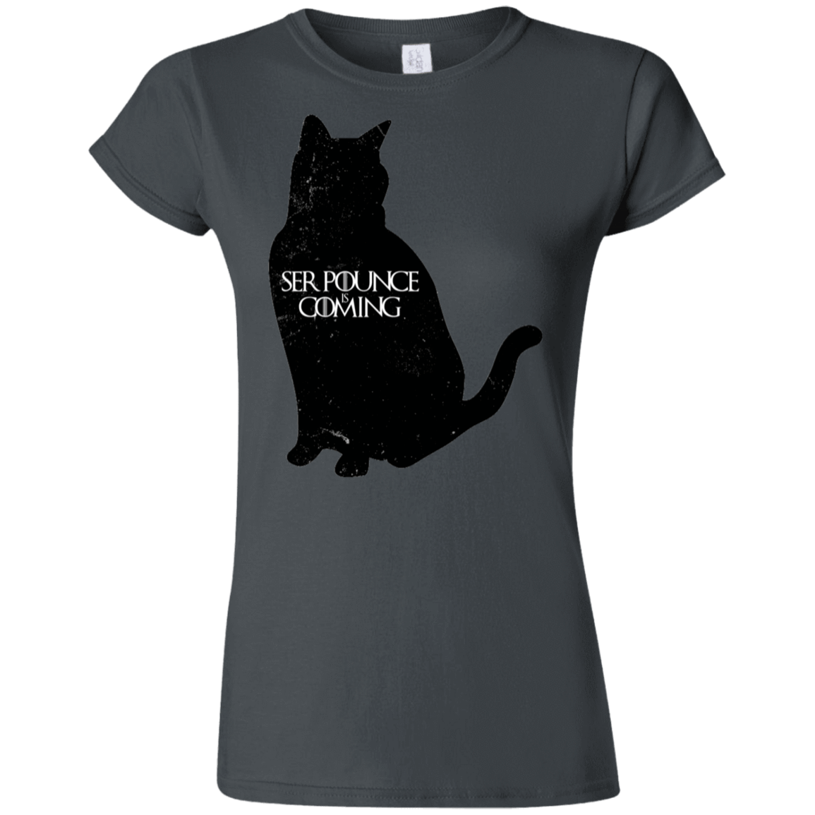 T-Shirts Charcoal / S Ser Pounce is Coming Junior Slimmer-Fit T-Shirt