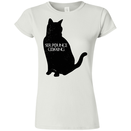 T-Shirts White / S Ser Pounce is Coming Junior Slimmer-Fit T-Shirt