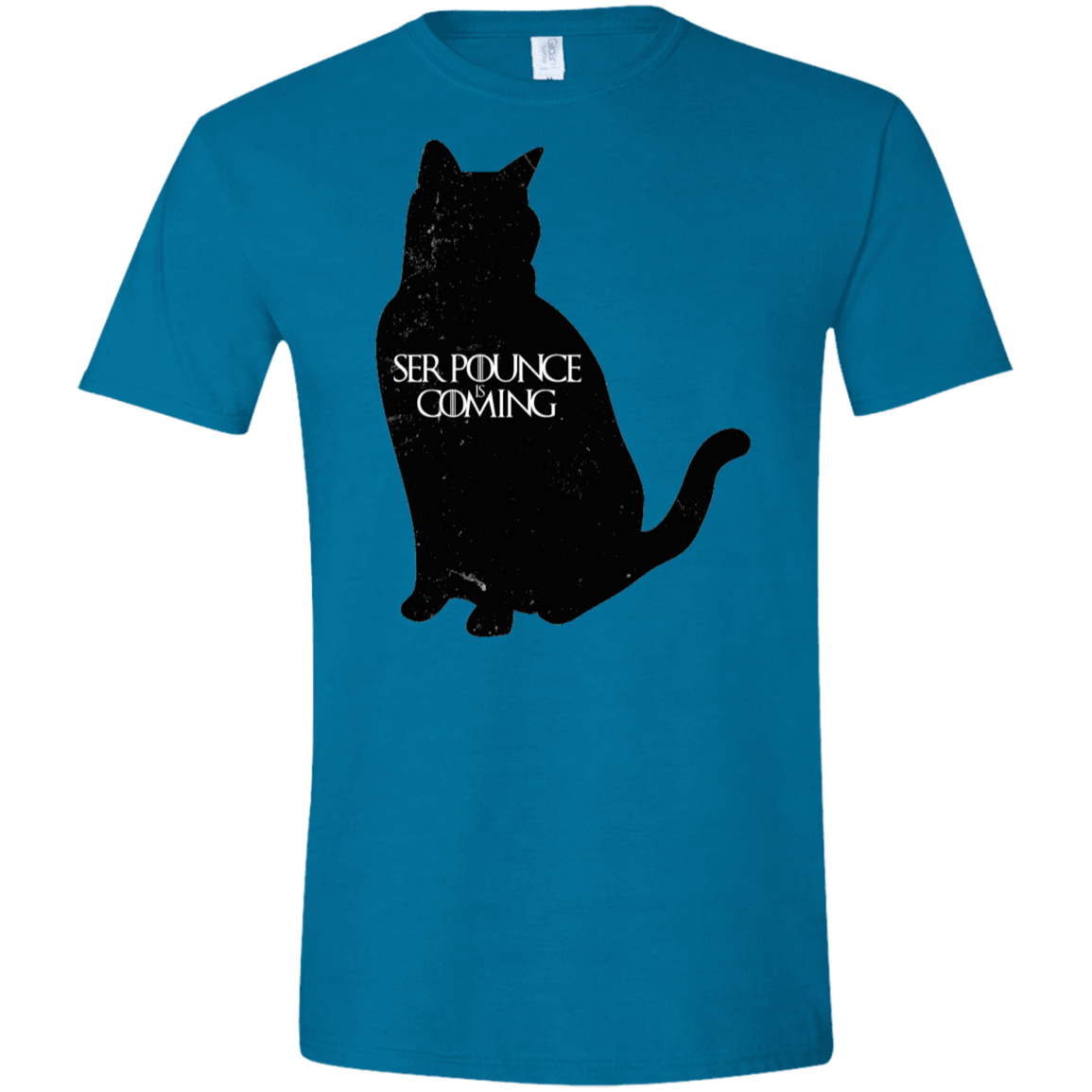 T-Shirts Antique Sapphire / S Ser Pounce is Coming Men's Semi-Fitted Softstyle