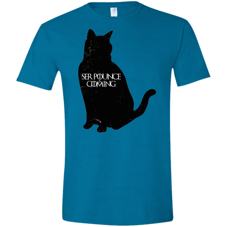 T-Shirts Antique Sapphire / S Ser Pounce is Coming Men's Semi-Fitted Softstyle