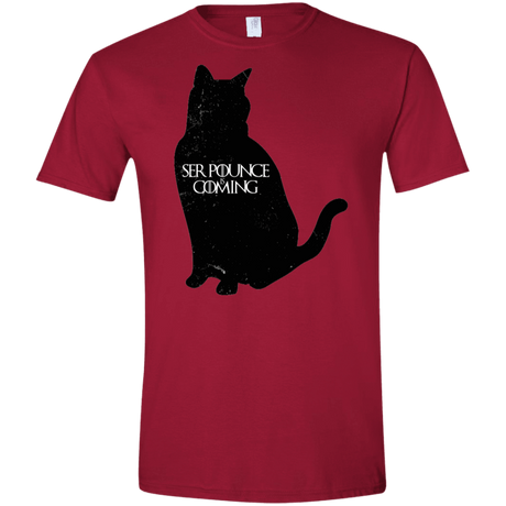 T-Shirts Cardinal Red / S Ser Pounce is Coming Men's Semi-Fitted Softstyle