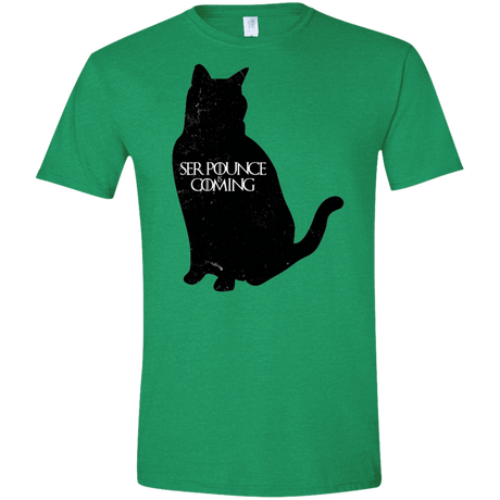 T-Shirts Heather Irish Green / S Ser Pounce is Coming Men's Semi-Fitted Softstyle