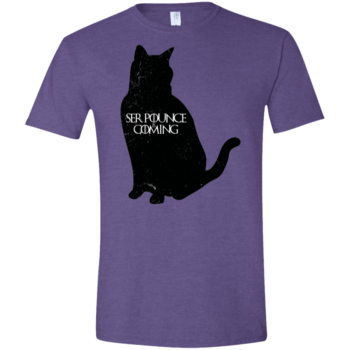 T-Shirts Heather Purple / S Ser Pounce is Coming Men's Semi-Fitted Softstyle
