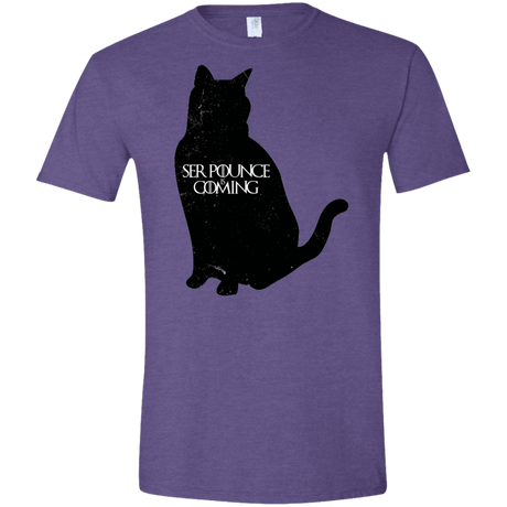 T-Shirts Heather Purple / S Ser Pounce is Coming Men's Semi-Fitted Softstyle