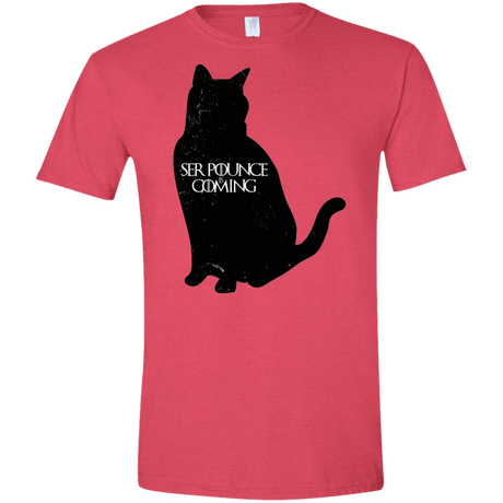 T-Shirts Heather Red / S Ser Pounce is Coming Men's Semi-Fitted Softstyle