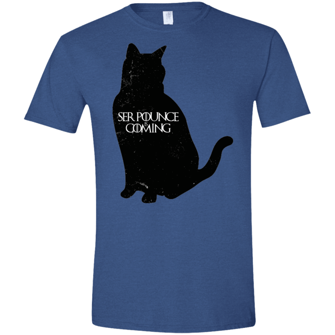 T-Shirts Heather Royal / X-Small Ser Pounce is Coming Men's Semi-Fitted Softstyle