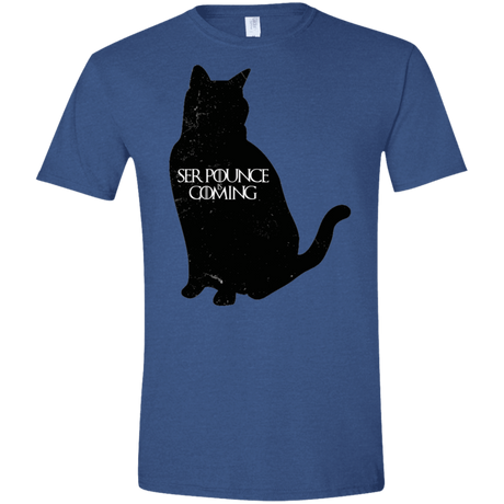 T-Shirts Heather Royal / X-Small Ser Pounce is Coming Men's Semi-Fitted Softstyle