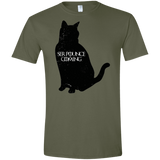 T-Shirts Military Green / S Ser Pounce is Coming Men's Semi-Fitted Softstyle