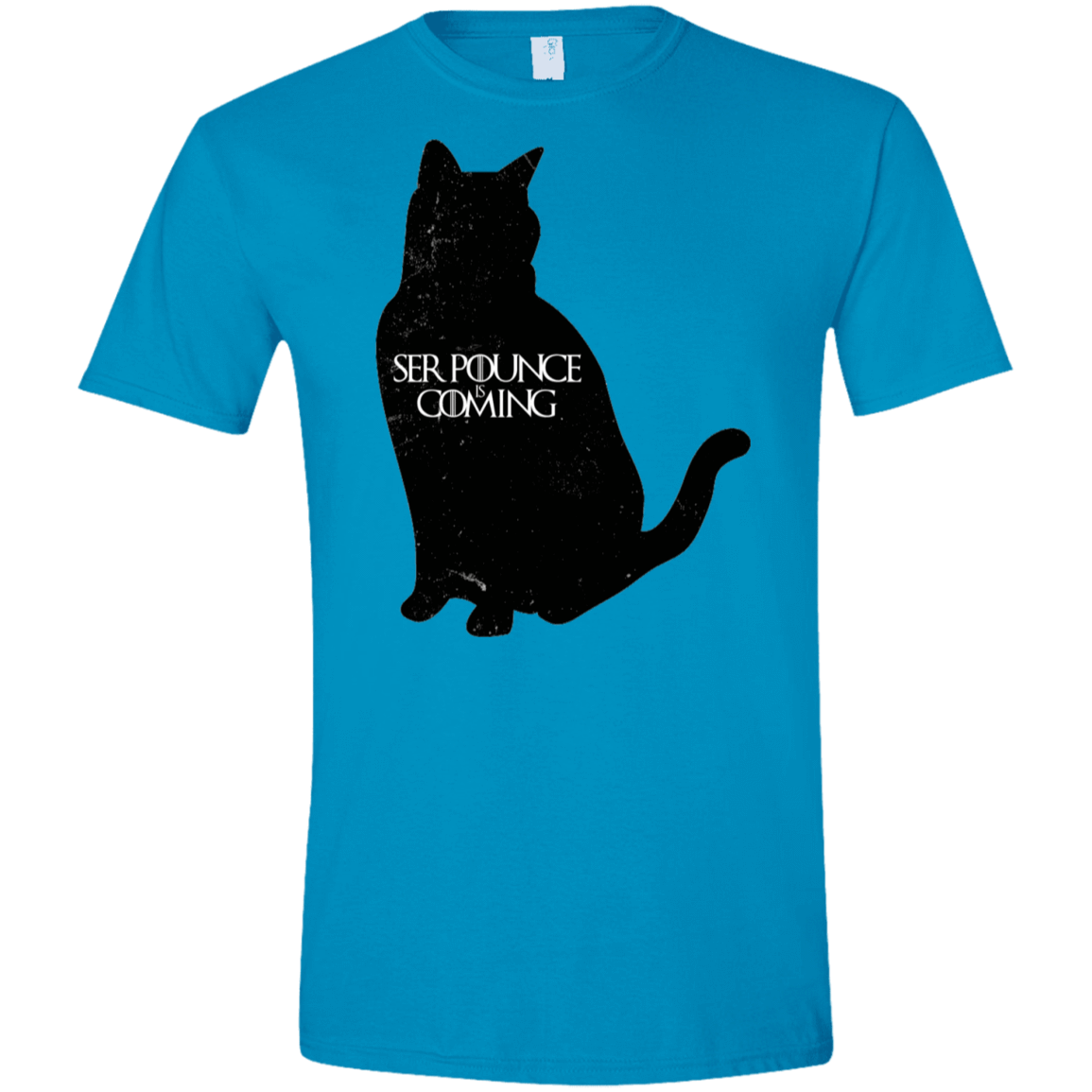 T-Shirts Sapphire / S Ser Pounce is Coming Men's Semi-Fitted Softstyle