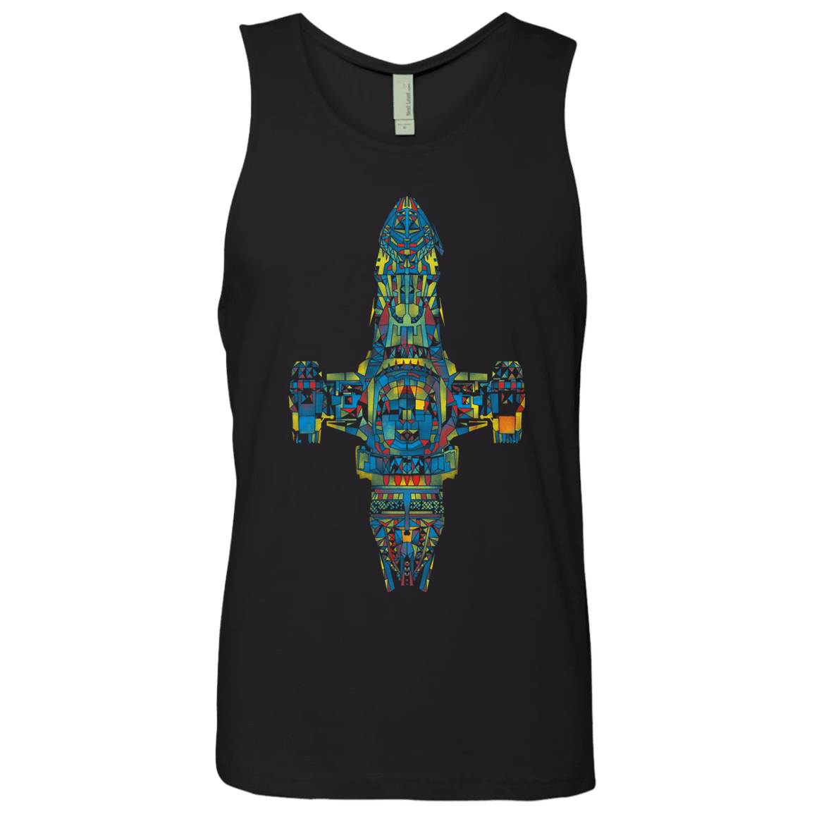 T-Shirts Black / S Serenity Mosaic Men's Premium Tank Top