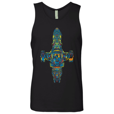 T-Shirts Black / S Serenity Mosaic Men's Premium Tank Top