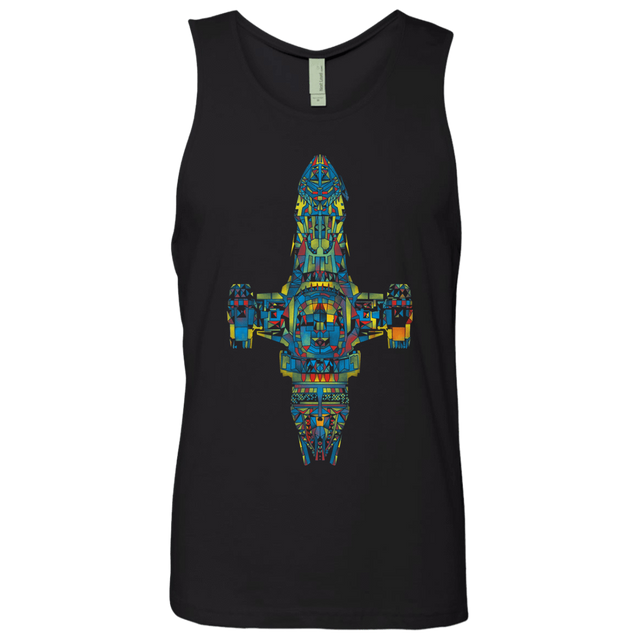 T-Shirts Black / S Serenity Mosaic Men's Premium Tank Top