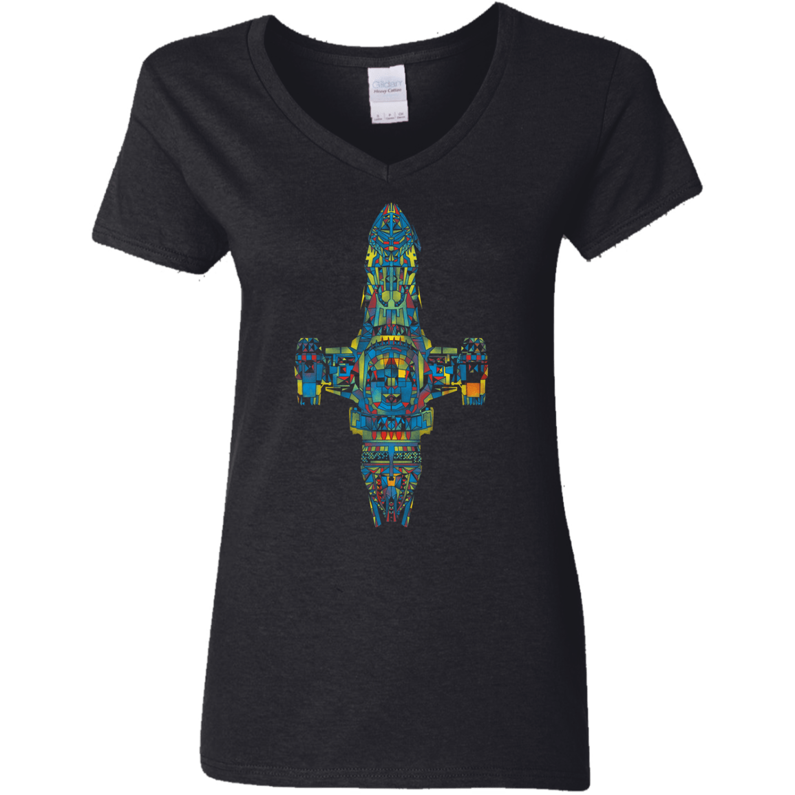 Serenity Mosaic Women's V-Neck T-Shirt