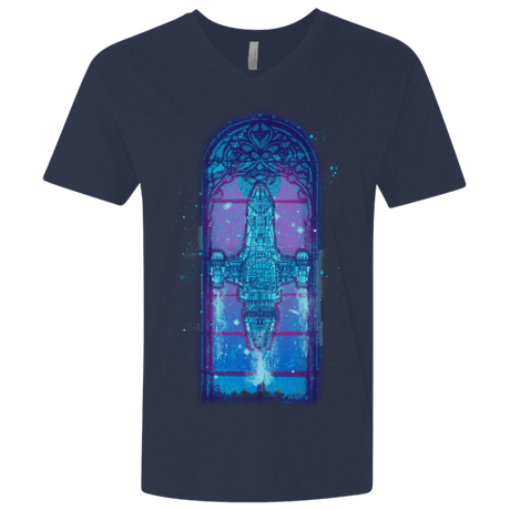 T-Shirts Midnight Navy / X-Small Serenity Mosaica 2 Men's Premium V-Neck