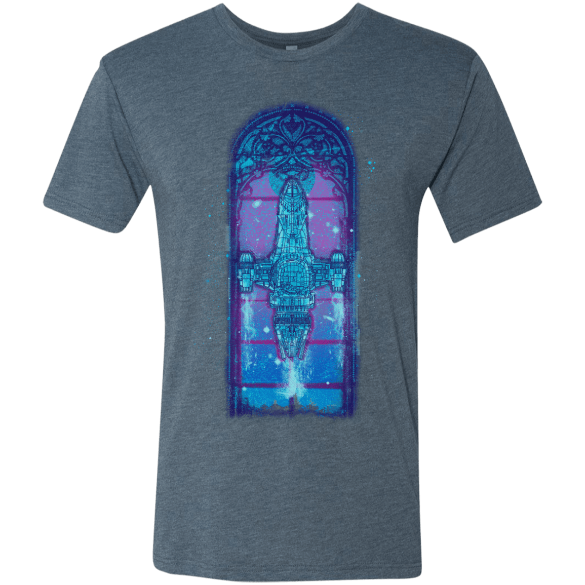 T-Shirts Indigo / S Serenity Mosaica 2 Men's Triblend T-Shirt