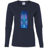 T-Shirts Navy / S Serenity Mosaica 2 Women's Long Sleeve T-Shirt