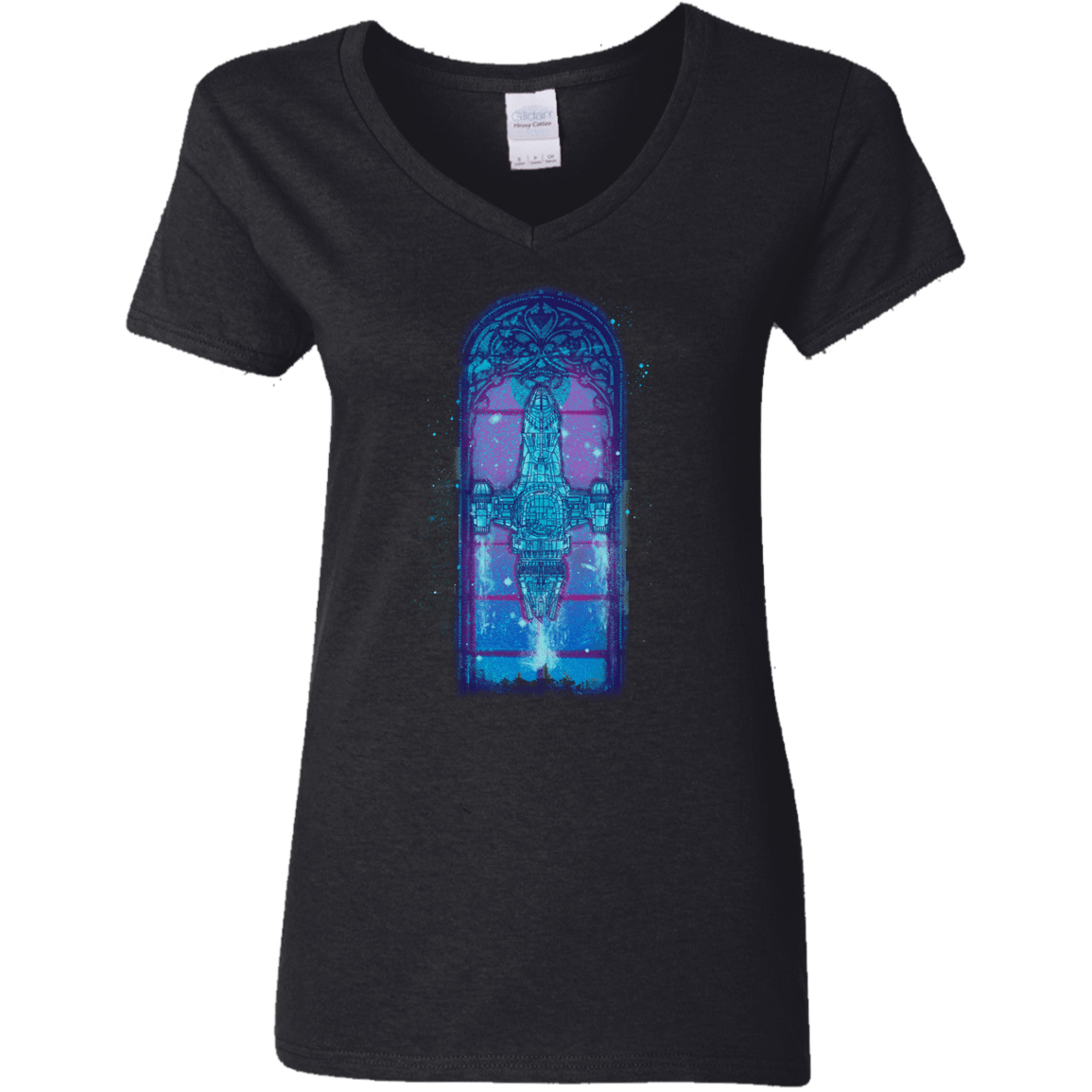 T-Shirts Black / S Serenity Mosaica 2 Women's V-Neck T-Shirt