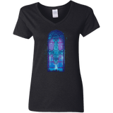 T-Shirts Black / S Serenity Mosaica 2 Women's V-Neck T-Shirt