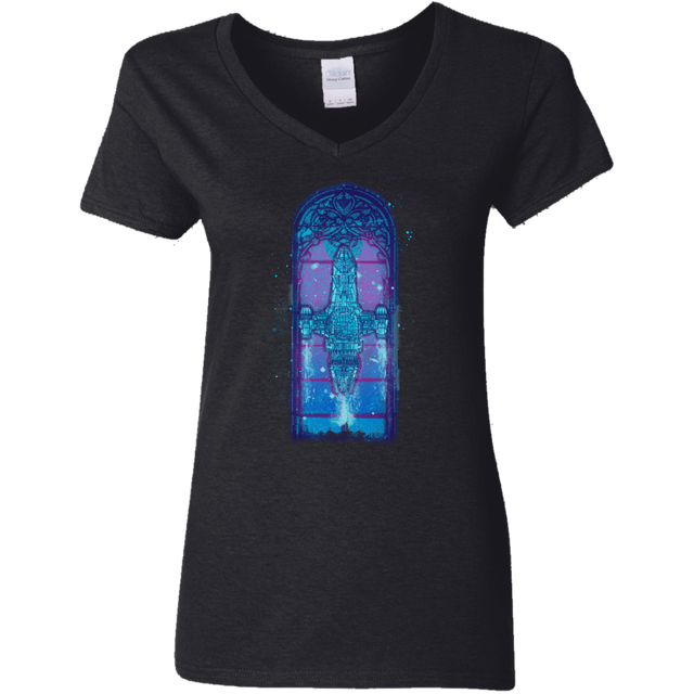 T-Shirts Black / S Serenity Mosaica 2 Women's V-Neck T-Shirt