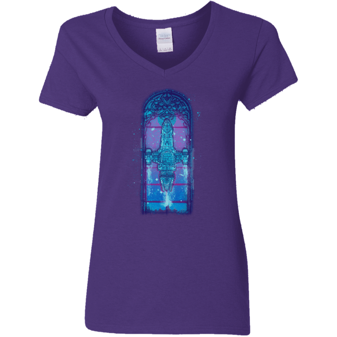 T-Shirts Purple / S Serenity Mosaica 2 Women's V-Neck T-Shirt