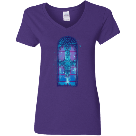 T-Shirts Purple / S Serenity Mosaica 2 Women's V-Neck T-Shirt