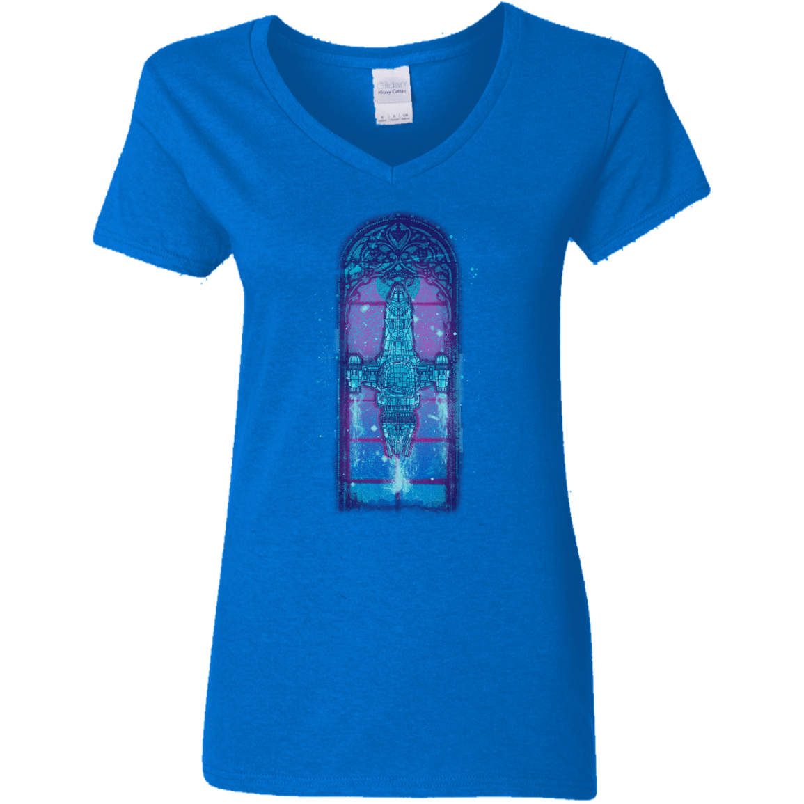 T-Shirts Royal / S Serenity Mosaica 2 Women's V-Neck T-Shirt