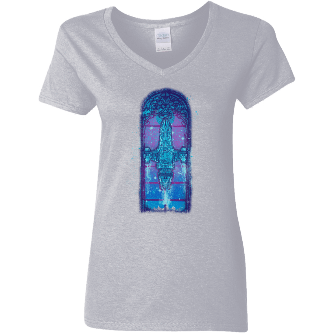 T-Shirts Sport Grey / S Serenity Mosaica 2 Women's V-Neck T-Shirt