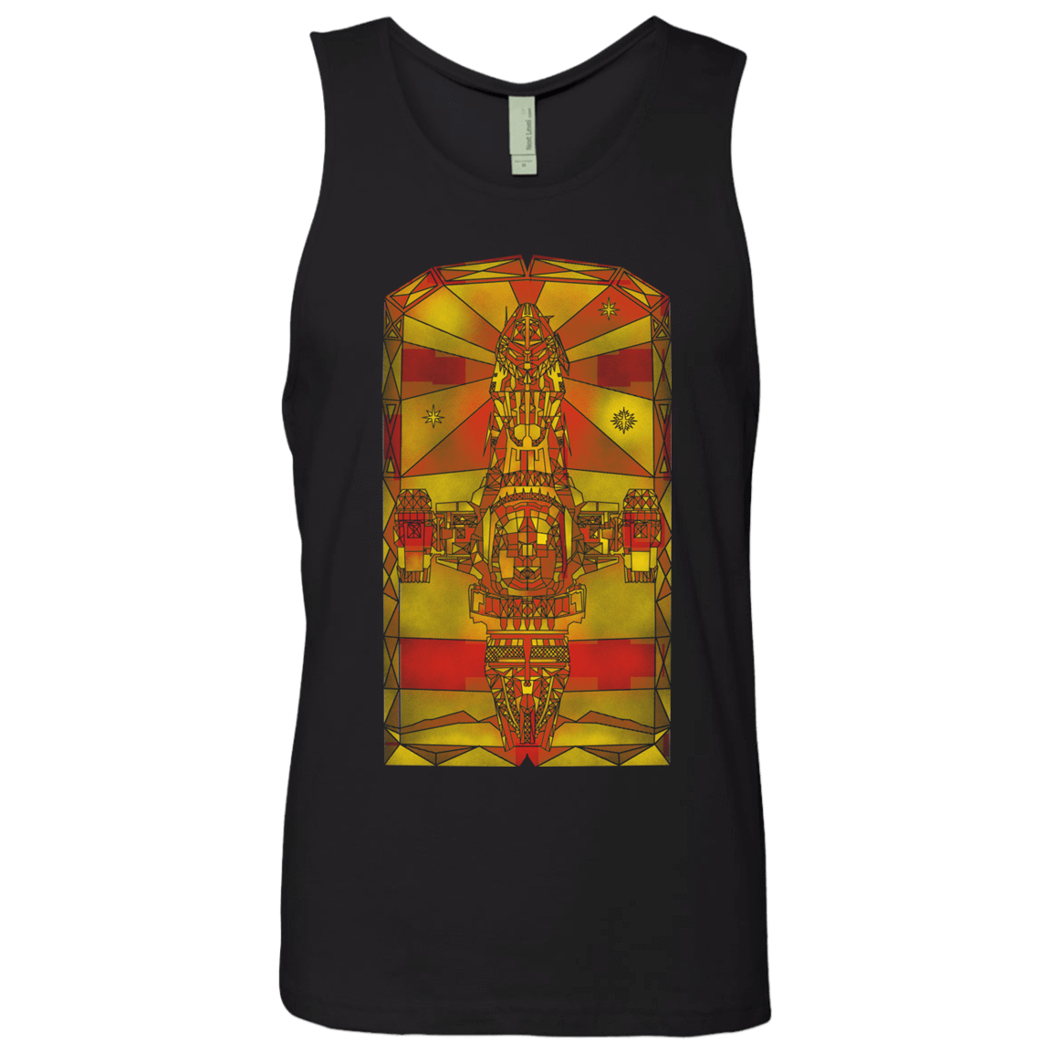 T-Shirts Black / S Serenity Mosaica Men's Premium Tank Top