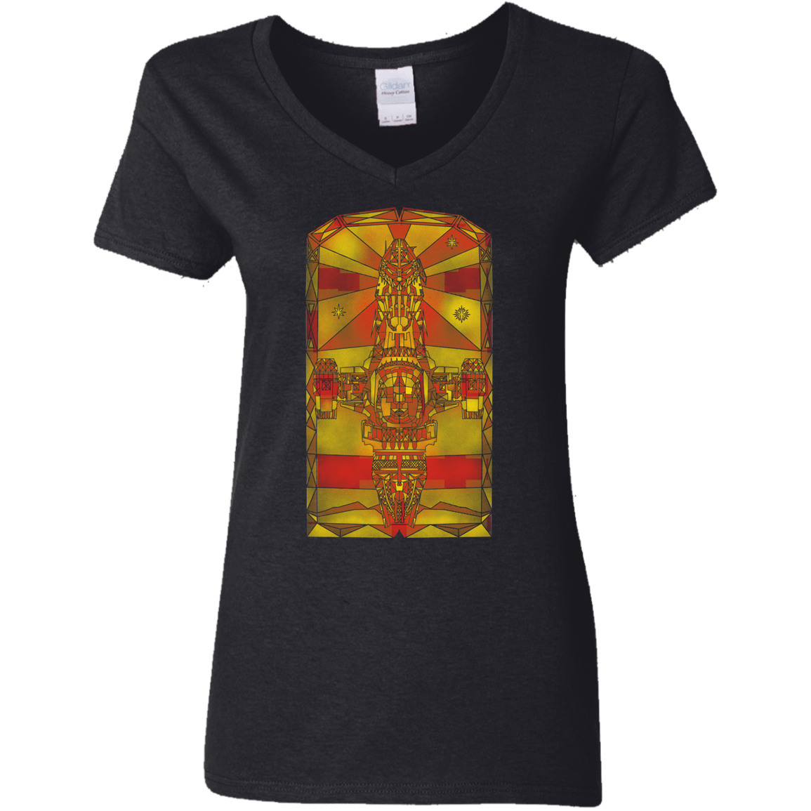 Serenity Mosaica Women's V-Neck T-Shirt