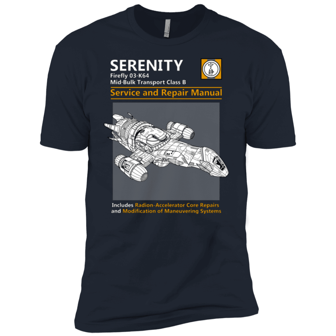 T-Shirts Midnight Navy / YXS Serenity Service And Repair Manual Boys Premium T-Shirt