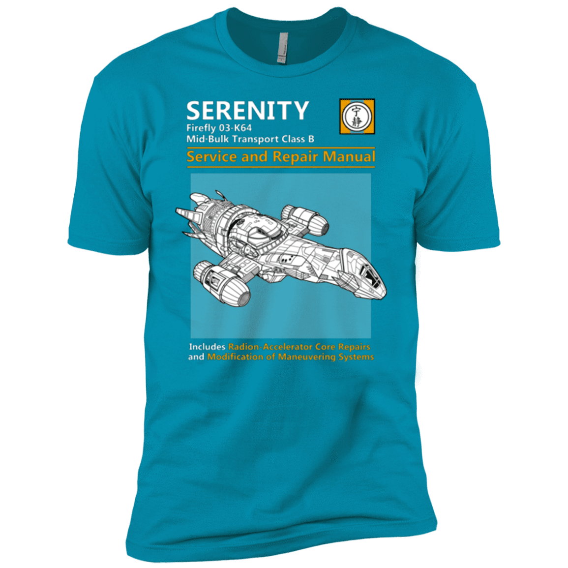 T-Shirts Turquoise / YXS Serenity Service And Repair Manual Boys Premium T-Shirt