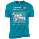 T-Shirts Turquoise / YXS Serenity Service And Repair Manual Boys Premium T-Shirt