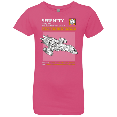T-Shirts Hot Pink / YXS Serenity Service And Repair Manual Girls Premium T-Shirt